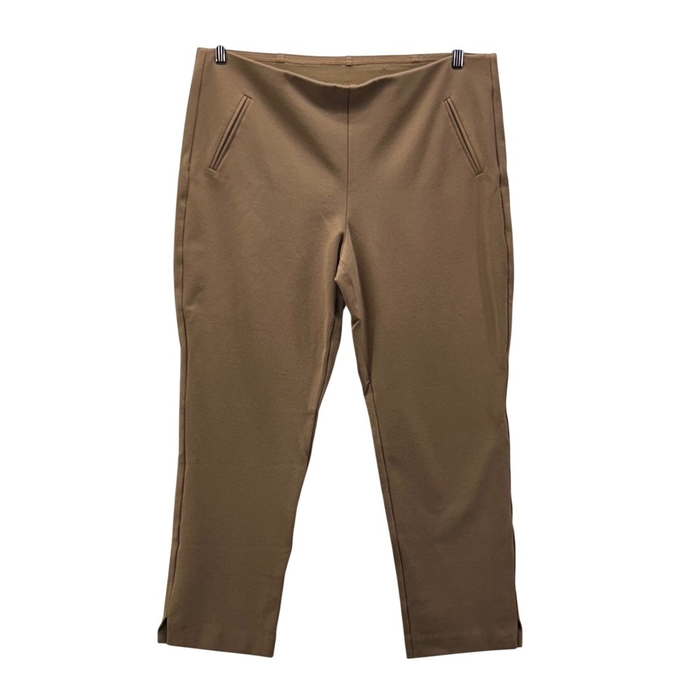 Chicos Pull On Pants Tan 16 Or 3